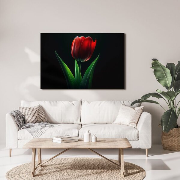 Slika crvena elegancija tulipana