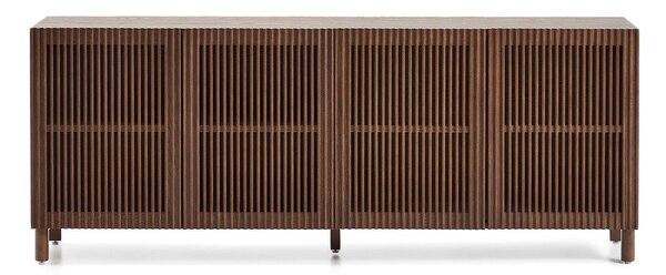 Tamno smeđa komoda u dekoru oraha 181x71,5x42,5 cm Beyla – Kave Home