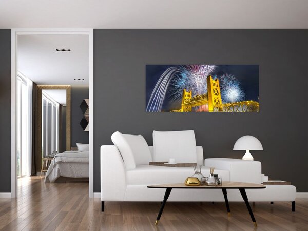Slika - Doček Nove godine (120x50 cm)