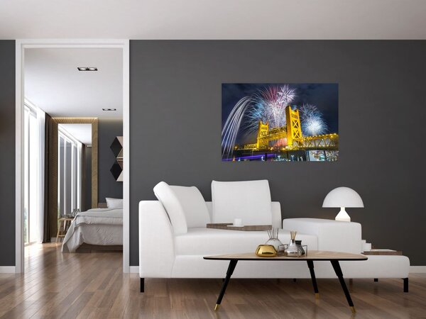 Slika - Doček Nove godine (90x60 cm)