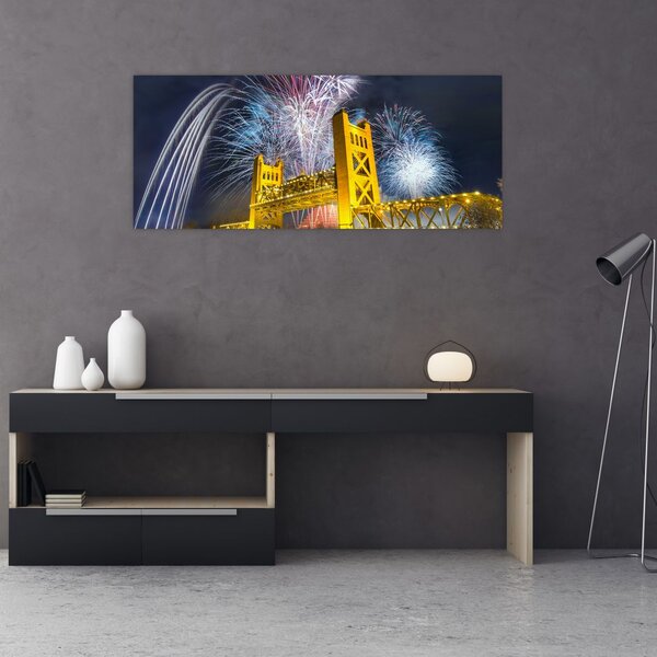 Slika - Doček Nove godine (120x50 cm)