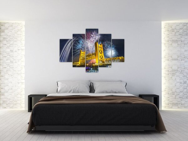 Slika - Doček Nove godine (150x105 cm)