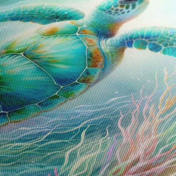Slika kornjača među koraljima