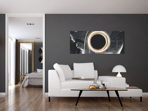 Slika - Svjetlosni šou po kiši (120x50 cm)