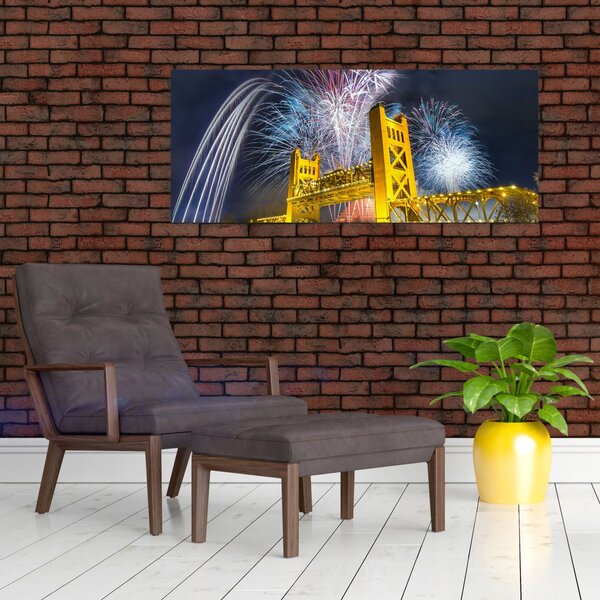 Slika - Doček Nove godine (120x50 cm)