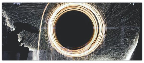 Slika - Svjetlosni šou po kiši (120x50 cm)