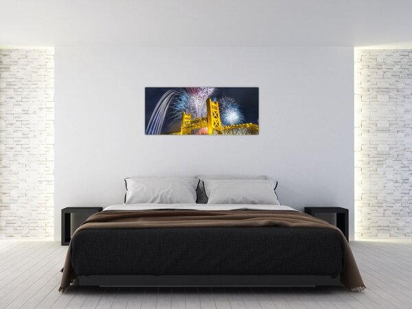 Slika - Doček Nove godine (120x50 cm)