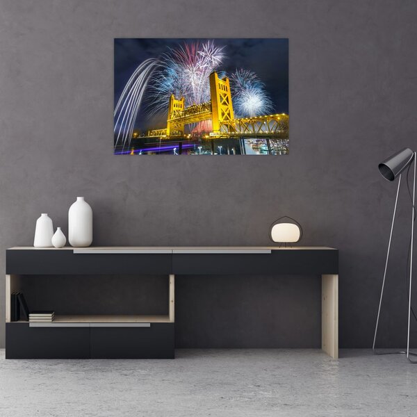 Slika - Doček Nove godine (90x60 cm)