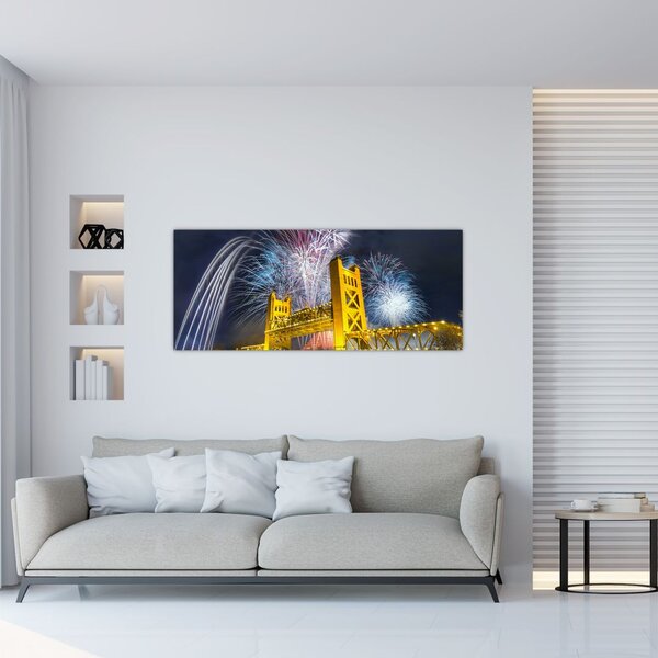 Slika - Doček Nove godine (120x50 cm)
