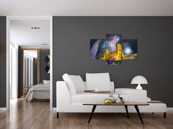 Slika - Doček Nove godine (90x60 cm)