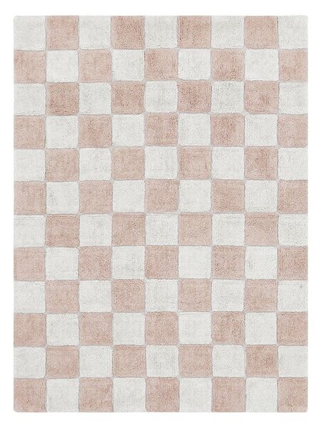 Svijetlo ružičasti/krem periv/ručno rađen pamučan tepih 120x160 cm Kitchen Tiles Rose – Lorena Canals