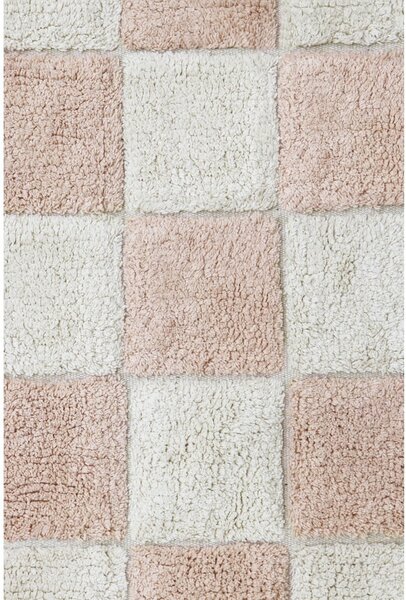 Svijetlo ružičasti/krem periv/ručno rađen pamučan tepih 120x160 cm Kitchen Tiles Rose – Lorena Canals