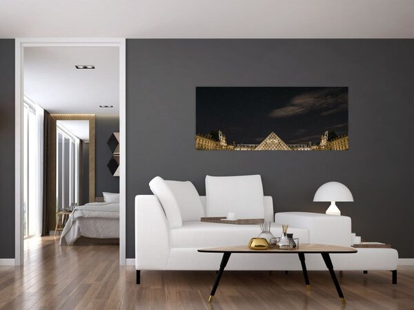 Slika - Louvre noću (120x50 cm)