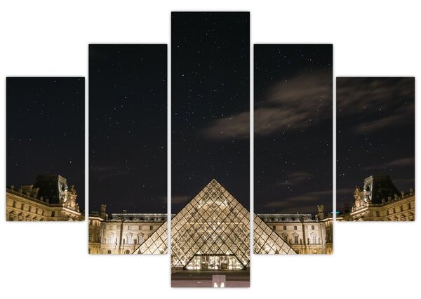 Slika - Louvre noću (150x105 cm)