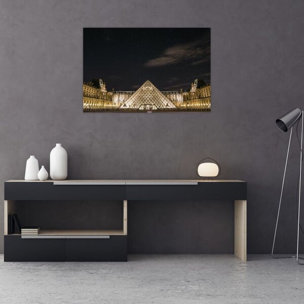 Slika - Louvre noću (90x60 cm)