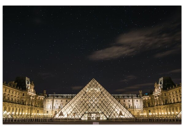 Slika - Louvre noću (90x60 cm)