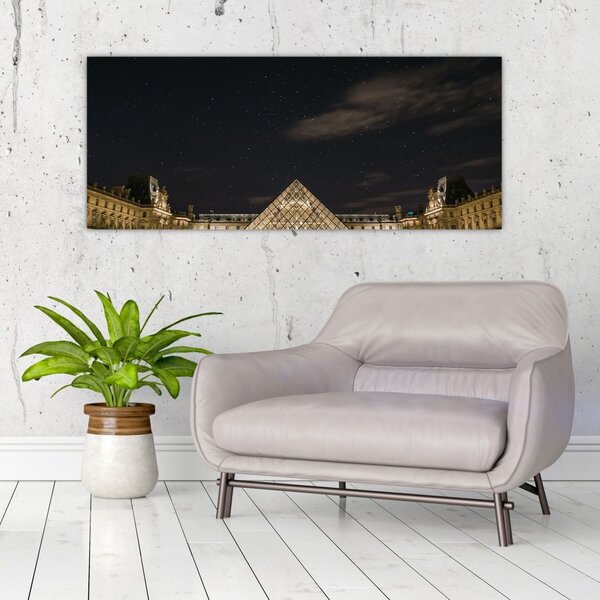 Slika - Louvre noću (120x50 cm)