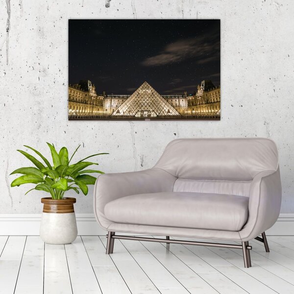 Slika - Louvre noću (90x60 cm)