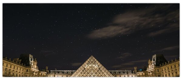 Slika - Louvre noću (120x50 cm)