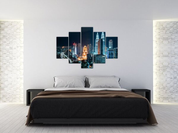 Slika - Noć u Kuala Lumpuru (150x105 cm)