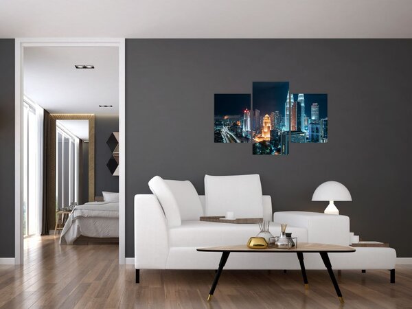 Slika - Noć u Kuala Lumpuru (90x60 cm)