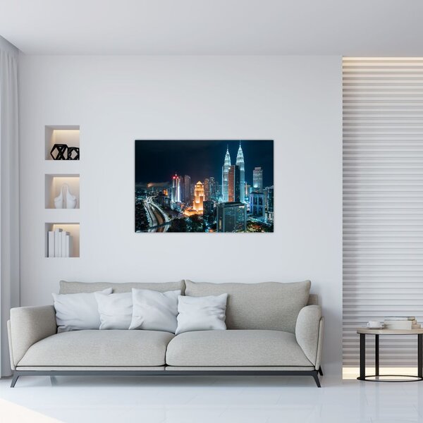 Slika - Noć u Kuala Lumpuru (90x60 cm)