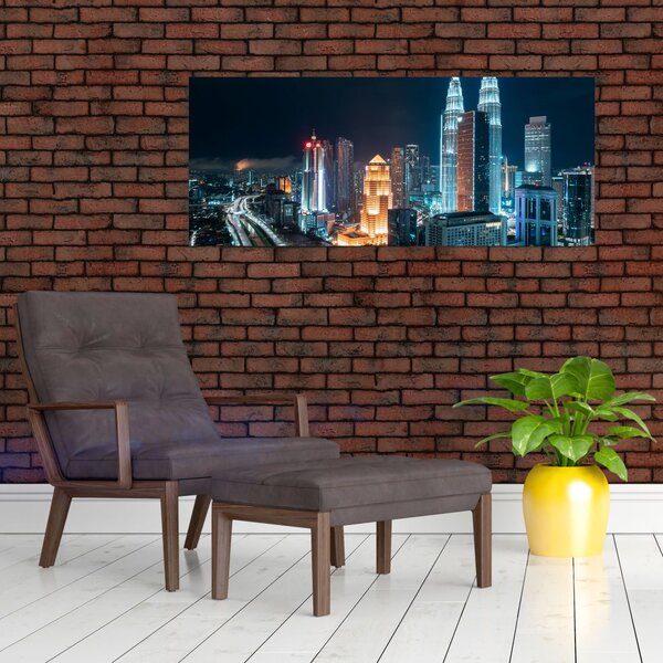 Slika - Noć u Kuala Lumpuru (120x50 cm)