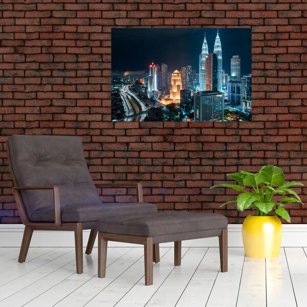 Slika - Noć u Kuala Lumpuru (90x60 cm)