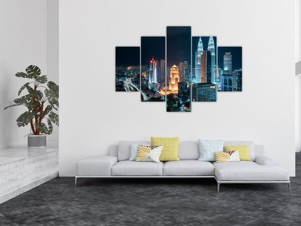Slika - Noć u Kuala Lumpuru (150x105 cm)