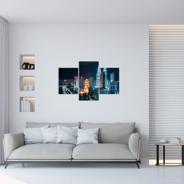 Slika - Noć u Kuala Lumpuru (90x60 cm)