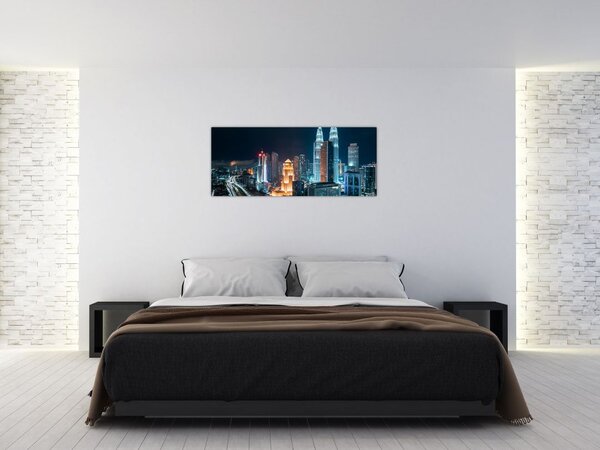 Slika - Noć u Kuala Lumpuru (120x50 cm)