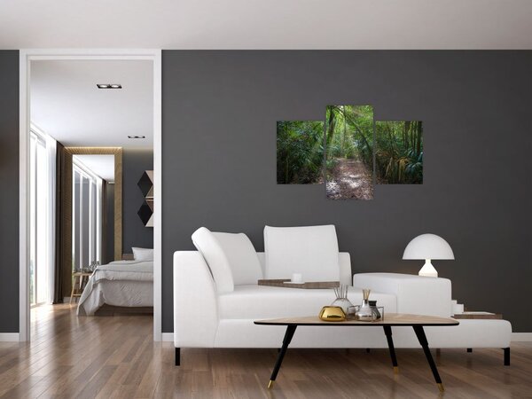 Slika - Sunčeve zrake u džungli (90x60 cm)