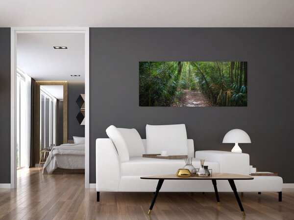 Slika - Sunčeve zrake u džungli (120x50 cm)