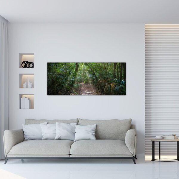 Slika - Sunčeve zrake u džungli (120x50 cm)