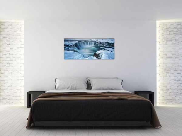 Slika - Vodopad bogova, Island (120x50 cm)