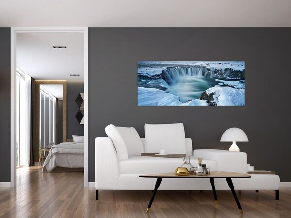 Slika - Vodopad bogova, Island (120x50 cm)