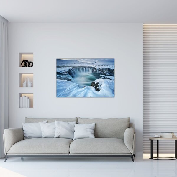 Slika - Vodopad bogova, Island (90x60 cm)
