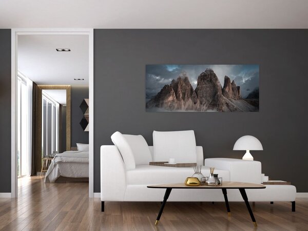 Slika - Tri zuba, talijanski Dolomiti (120x50 cm)