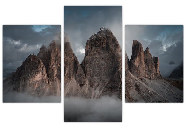 Slika - Tri zuba, talijanski Dolomiti (90x60 cm)