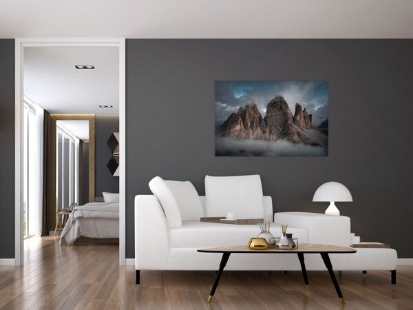 Slika - Tri zuba, talijanski Dolomiti (90x60 cm)