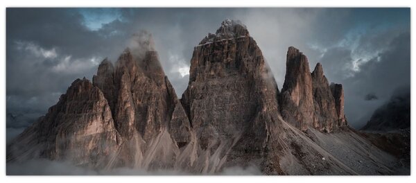 Slika - Tri zuba, talijanski Dolomiti (120x50 cm)