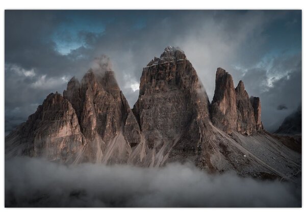 Slika - Tri zuba, talijanski Dolomiti (90x60 cm)