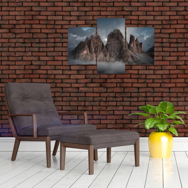 Slika - Tri zuba, talijanski Dolomiti (90x60 cm)