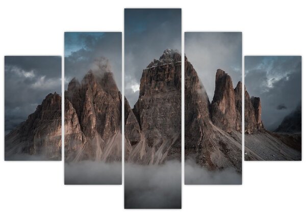Slika - Tri zuba, talijanski Dolomiti (150x105 cm)