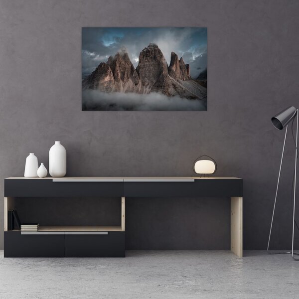 Slika - Tri zuba, talijanski Dolomiti (90x60 cm)