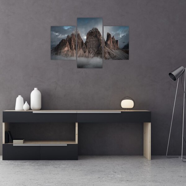 Slika - Tri zuba, talijanski Dolomiti (90x60 cm)