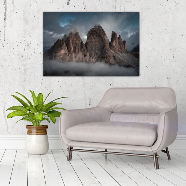 Slika - Tri zuba, talijanski Dolomiti (90x60 cm)