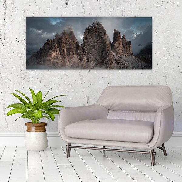 Slika - Tri zuba, talijanski Dolomiti (120x50 cm)