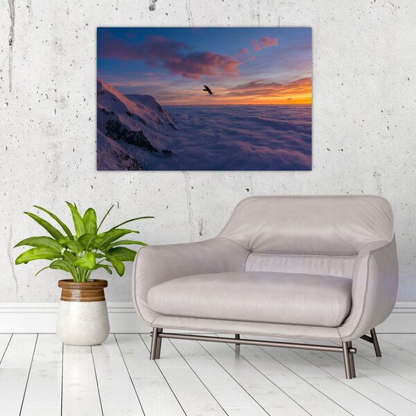Slika za zalaska sunca, Mt. Blanc (90x60 cm)