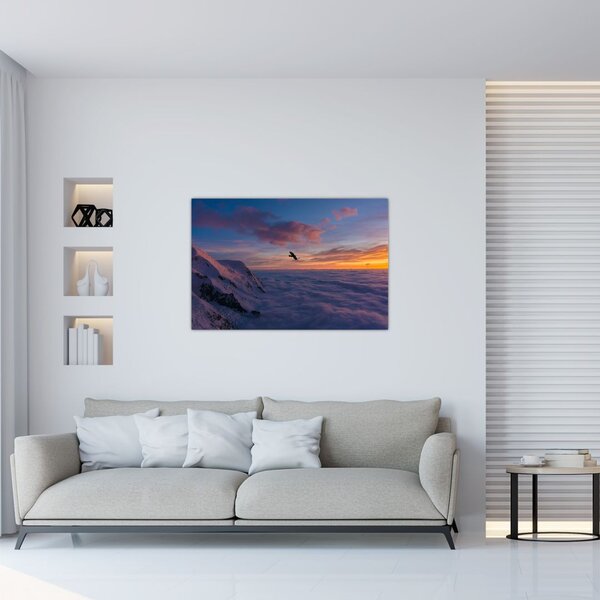 Slika za zalaska sunca, Mt. Blanc (90x60 cm)